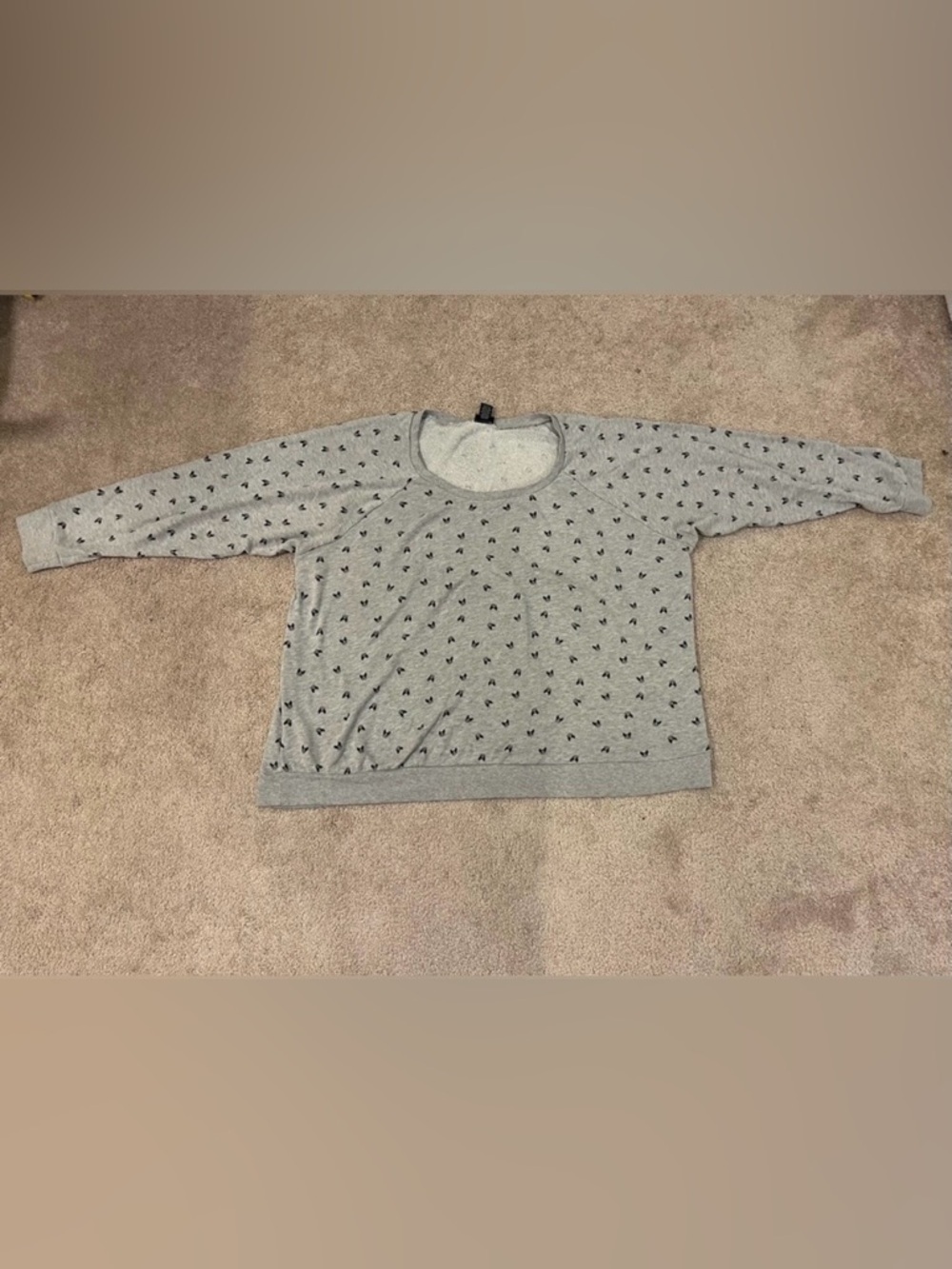 Torrid Size 5 French Bulldog Print Crewneck Sweatshirt